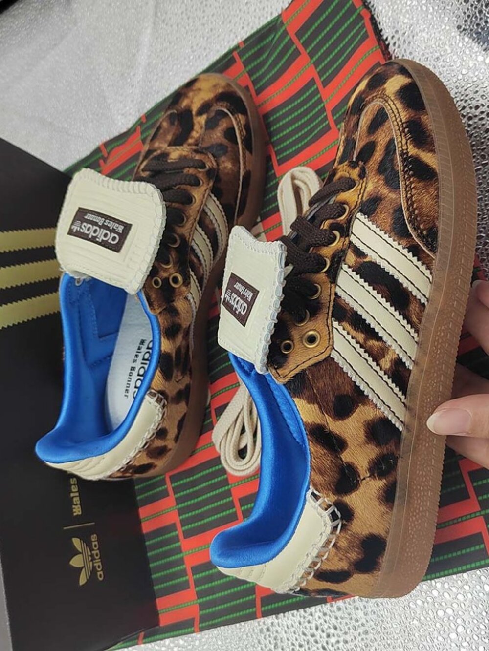 Adidas Wales Bonner x Samba Pony Leopard Sneaker - Picture 1 of 11